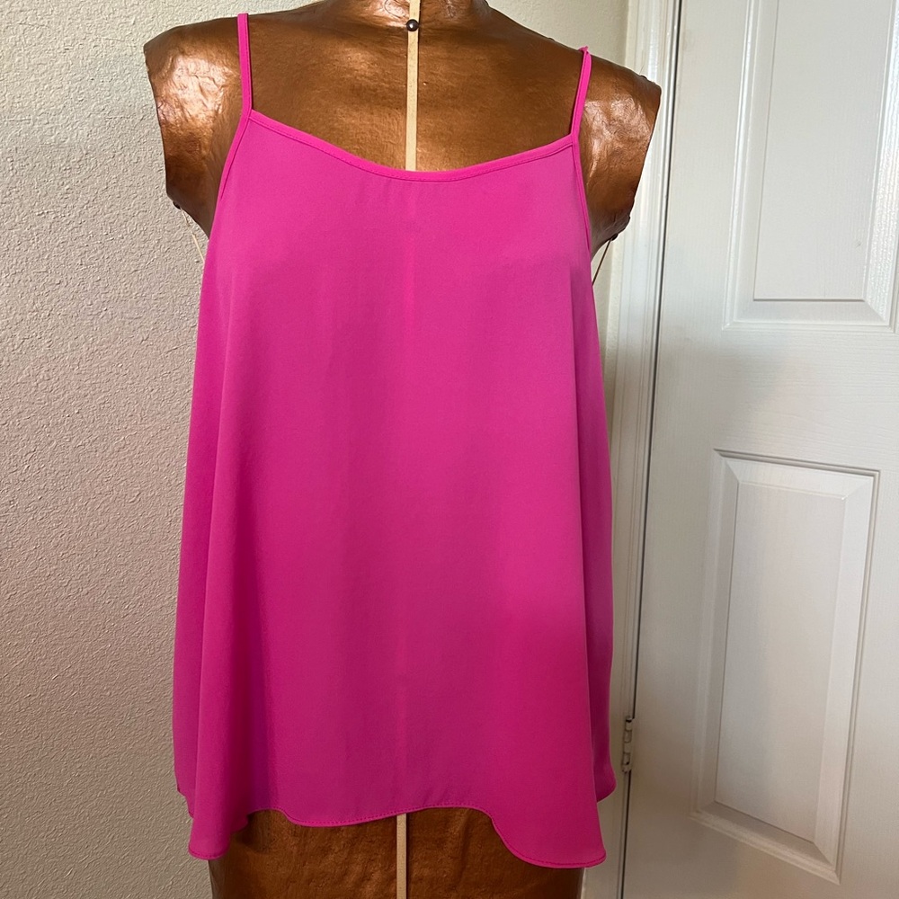 Pink Spaghetti Strap Women's Top